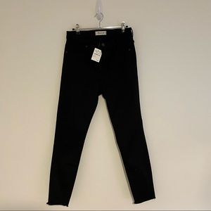 NWT Sz 30 Madewell Black high rise skinny jeans